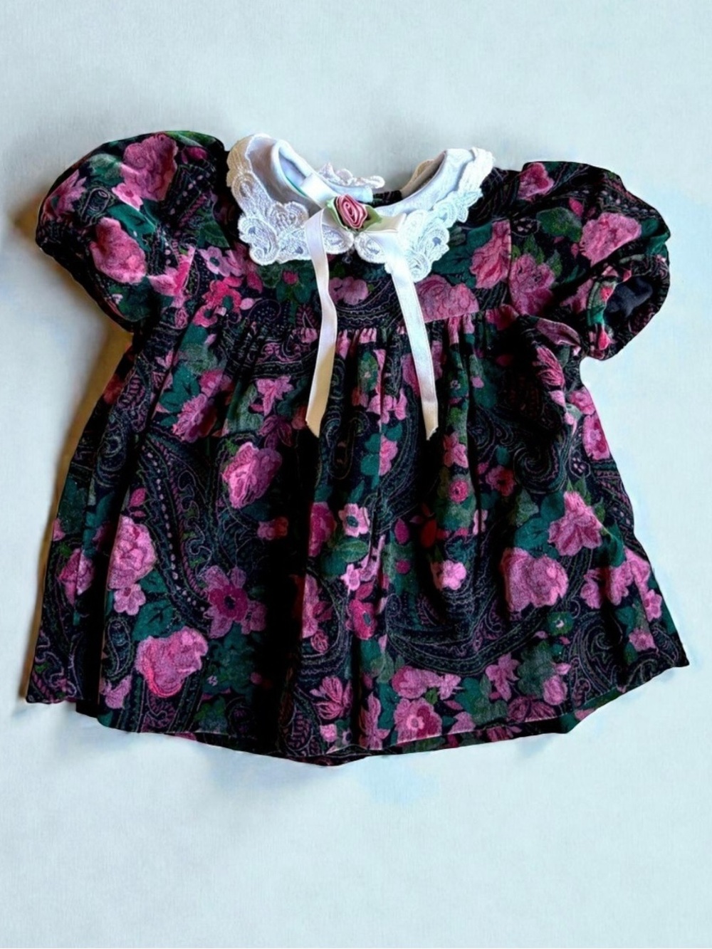 Vintage Baby Floral Paisley Dress 3-6 Months Cottagecore